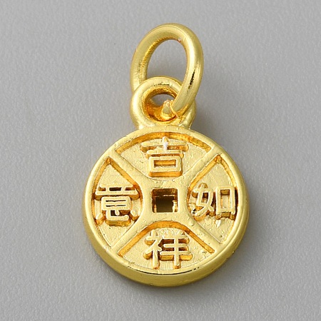 Alloy Pendants with Chinese Characters FIND-WH0159-63G-28-1