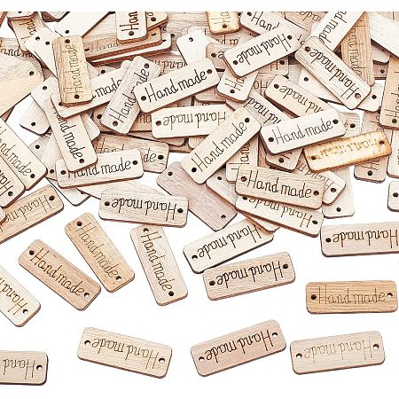 HOBBIESAY 150Pcs Unfinished Wood Connector Charms FIND-HY0001-19-1