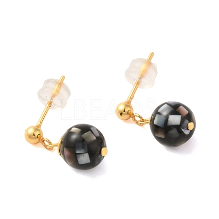 Sterling Silver Dangle Earrings EJEW-K273-21G-1