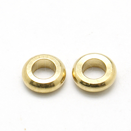 Brass Spacer Beads KK-E358-4.5mm-G-1