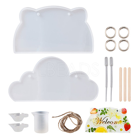 DIY Silicone Hangtag Molds Kits DIY-TA0008-41-1