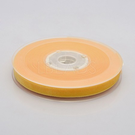 Polyester Velvet Ribbon for Gift Packing and Festival Decoration SRIB-M001-10mm-660-1