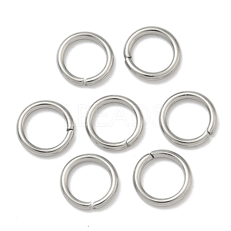 Tarnish Resistant 304 Stainless Steel Open Jump Rings STAS-Q186-02-7x1mm-1