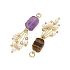 Natural Mixed Stone Pendants PALLOY-JF06063-2