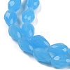 Electroplate Imitation Jade Glass Beads Strands EGLA-N013-J10mm-D05-3