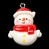 Christmas Opaque Resin Pendants CRES-D016-01H-3