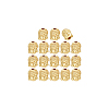 BENECREAT 18Pcs Alloy Bead PALLOY-BC0001-14-7