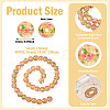 1 Strand Handmade Glod Sand Lampwork Beads Strands LAMP-TA0002-09D-4