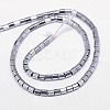 Electroplate Non-magnetic Synthetic Hematite Beads Strands G-J166-3x3mm-06-2