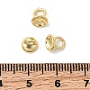 Brass Bead Cap Pendant Bails KK-Z137-02G-01-3