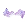Electroplate Transparent Glass Beads EGLA-N057-03E-3