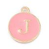 Golden Plated Alloy Enamel Charms X-ENAM-Q437-14J-1