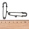 304 Stainless Steel Safety Pins Brooch Findings STAS-C181-01E-B-2