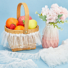 5 Yards Polyester Pleated Flower Lace Trim OCOR-GF0003-89B-4