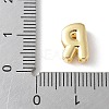 Brass Micro Pave Clear Cubic Zirconia Initial Multi-strand Links KK-S520-01G-18-3
