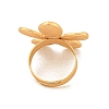 Matte Gold Alloy Adjustable Rings for Women RJEW-K260-07B-4