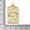 Brass Micro Pave Cubic Zirconia Pendants with Enamel KK-H458-06G-01-3