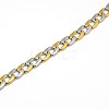 304 Stainless Steel Curb Chain/Twisted Chain Necklaces STAS-A028-N125-3