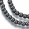 Non-magnetic Synthetic Hematite Beads Strands G-Q892-4mm-2