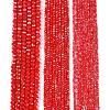 Electroplate Glass Beads Strands X-EGLA-A044-P6mm-B22-2