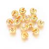 Brass Crimp Beads Covers KK-G016-G-NF-1