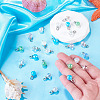 25Pcs Glass Pendants PALLOY-TAC0311-6