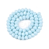 Opaque Solid Color Imitation Jade Glass Beads Strands EGLA-A044-P8mm-D06-3