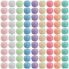 400Pcs Opaque Acrylic European Beads SACR-SP0001-01-1