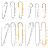 16Pcs 8 Styles Iron Rhinestone Safety Pins FIND-SC0022-24-1