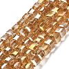 Electroplate Glass Beads Strands LS-EGLA-D018-8x8mm-49-1