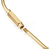  Unisex Pure Handmade Brass Key Rings & Screw Carabiner Lock Charms KEYC-TA0003-06-18