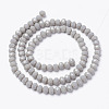 Opaque Solid Color Glass Beads Strands EGLA-A034-P3mm-D10-2