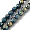 Electroplated Synthetic Non-magnetic Hematite Beads Strands G-I364-L01-07-1