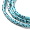 Dyed Synthetic Turquoise Beads Strands G-B124-A01-01-4