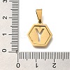 304 Stainless Steel Charms LS-STAS-H227-01G-Y-3