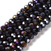 Baking Electroplate Glass Beads Strands X-DGLA-A039-J6MM-B20-1
