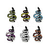 12Pcs 6 Colors Snake Enamel Pins JEWB-A033-18EB-2