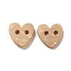Carved 2-hole Basic Sewing Button Shaped in Heart X-NNA0YZA-4