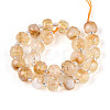 Heated Natural Citrine Beads Strands G-N327-08A-10-3