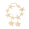 Starfish Iron Link Chain Necklaces & Stud Earrings Sets FS-WG81930-01-4