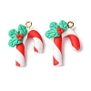 Christmas Handmade Polymer Clay Pendants CLAY-B007-02B-1
