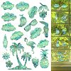 2PCS 2 Styles PVC Stickers Dazzling Color Window Stickers 3D Laser Clouds And Summer Style Shapes Electrostatic Glass Window Stickers JX836A-1