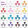 15 Colors Opaque Acrylic Beads SACR-PH0007-07-5