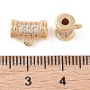 Brass Pave Clear Cubic Zirconia Beads LS-KK-N256-08G-E-3