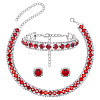 1 Bag Brass & Glass & Iron Jewelry Sets SJEW-UN0001-28-1