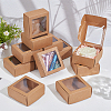 Foldable Creative Kraft Paper Mailer Boxes with Visible Window LS-CON-WH0113-08B-02-4