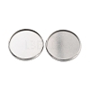Non-Tarnish 316 Surgical Stainless Steel Cabochon Tray Settings STAS-I187-06B-P-2