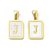 Ion Plating(IP) 304 Stainless Steel Pave Shell Pendants STAS-G327-01G-J-1