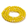 Opaque Solid Color Imitation Jade Glass Beads Strands EGLA-A039-P4mm-L05-2