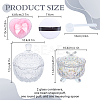 2Pcs Glass Candy Jar with Lid AJEW-DR0002-50-2